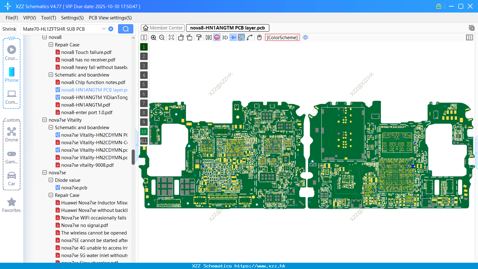 Huawei Nova8-HN1ANGTM PCB Layer